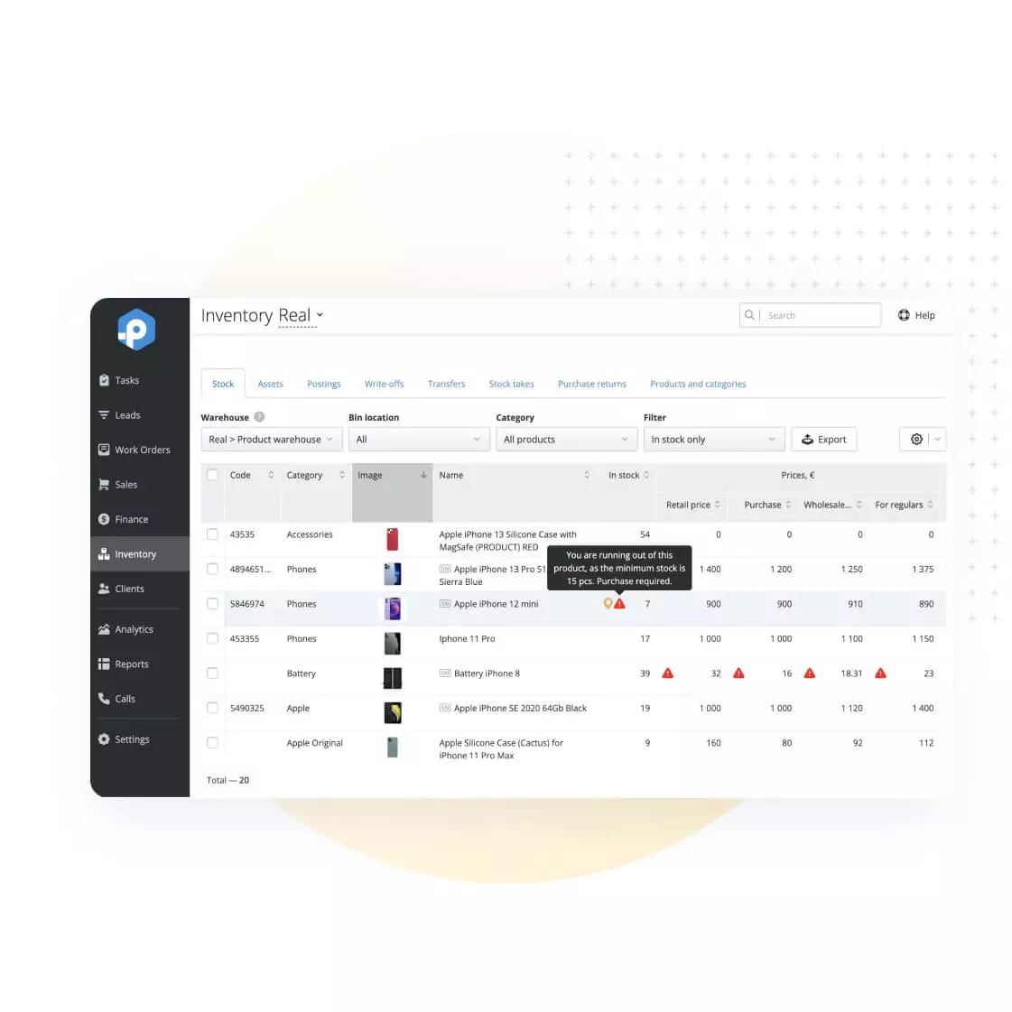 Stock and Sales Synchronization Stock and Sales Synchronization