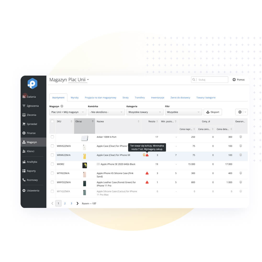 Synchronizacja magazynu i sprzedaży