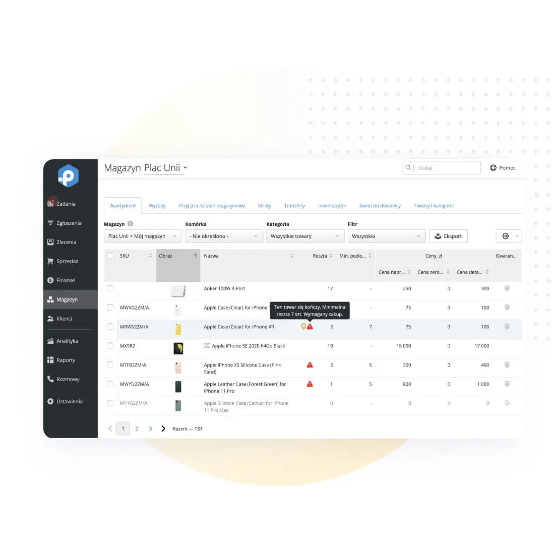 Synchronizacja magazynu i sprzedaży Synchronizacja magazynu i sprzedaży